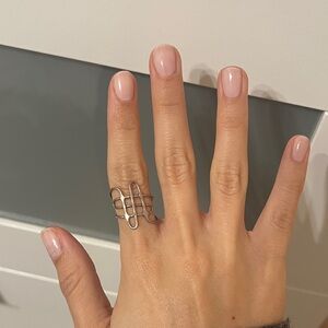 Elegant Silver Geometric Ring